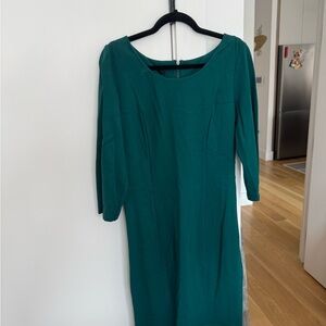 Talbots Teal Long Sleeve Dress